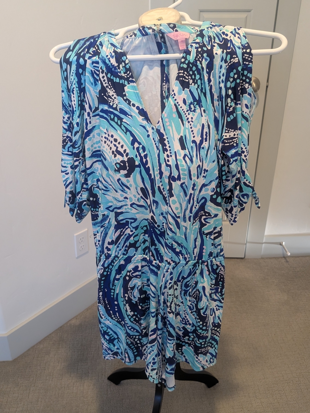 Lilly Pulitzer Blue & Aqua Swirl Romper